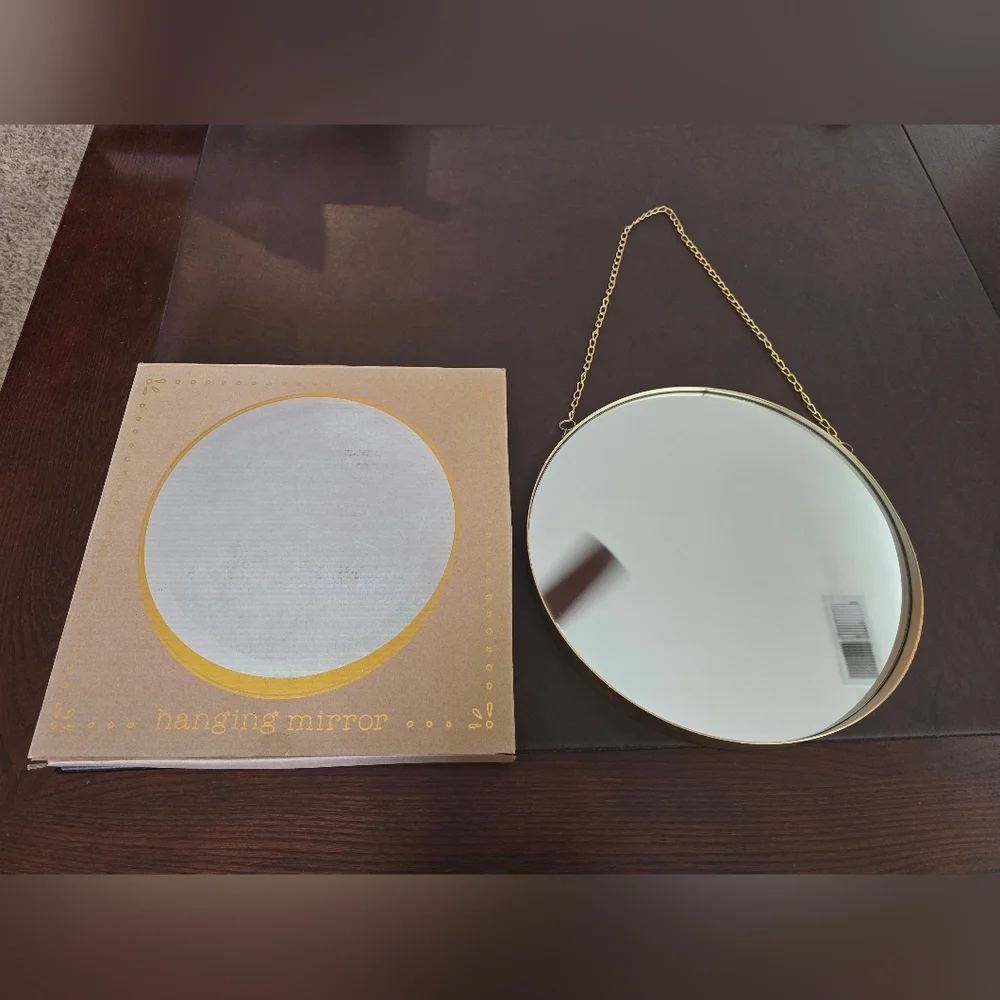 Forever 21 Gold Modern Wall Mirror